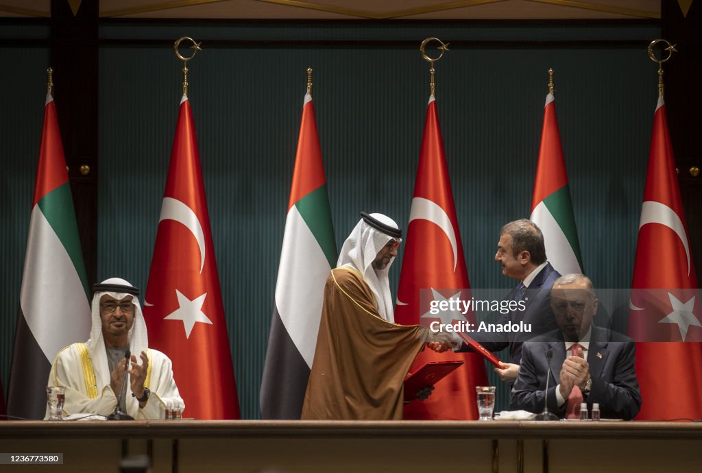 Abu Dhabi Crown Prince Sheikh Mohammed bin Zayed al-Nahyan in Ankara
