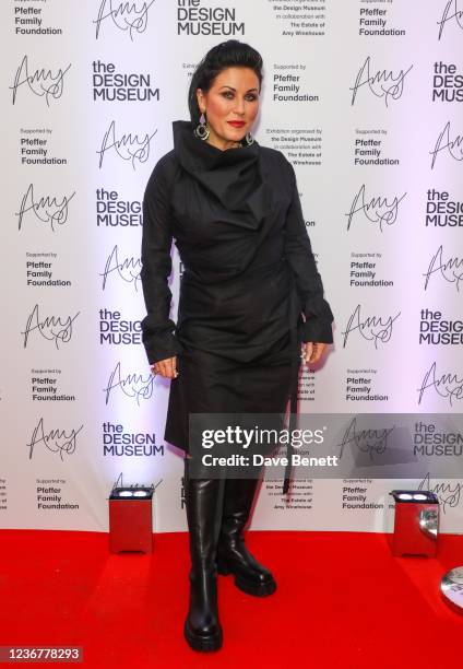 Jessie Wallace attends a private view of "Amy: Beyond The Stage", a new exhibition celebrating the life of Amy Winehouse, at the Design Museum on...