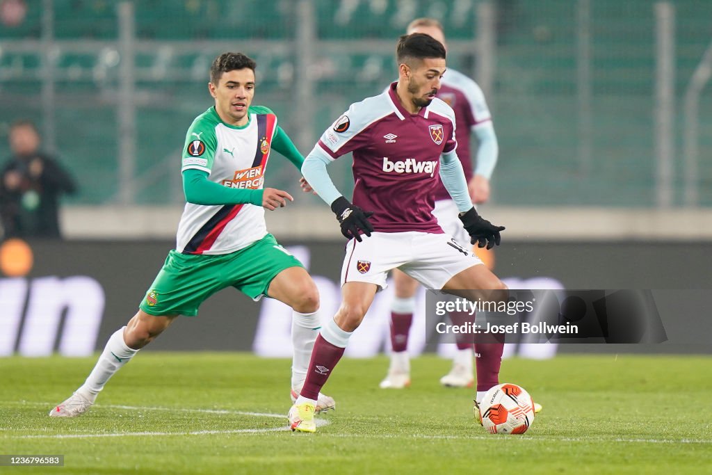 Rapid Wien v West Ham United: Group H - UEFA Europa League