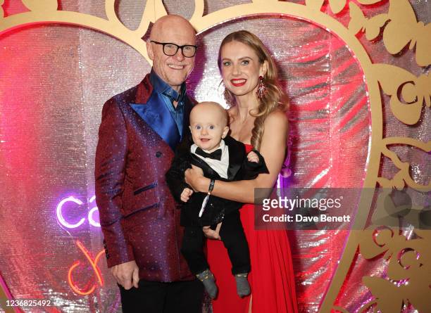 John Caudwell, Modesta Vzesniauskaite and son William attend the 21st Annual Caudwell Children Butterfly Ball at The Roundhouse on November 26, 2021...