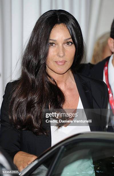 Actress Monica Bellucci arrives ahead of the "Un ete brulant" Photocall during the 68th Venice International Film Festival on September 2, 2011 in...