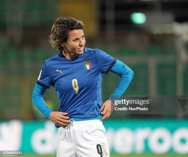 Valentina Giacinti of Italy, women's national team, during the 2023 World Cup qualifying match between Italy and Switzerland on November 26, 2021...