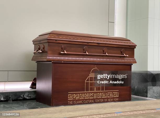 People attend the funeral ceremony of Malikah Saban Shabazz, the daughter of the greatest black rights leader of the 20th century, Malcolm X, at...