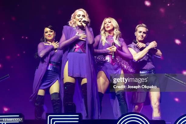 Lisa Scott-Lee, Claire Richards, Faye Tozer and Ian "H" Watkins of Steps perform at The O2 Arena on November 27, 2021 in London, England.