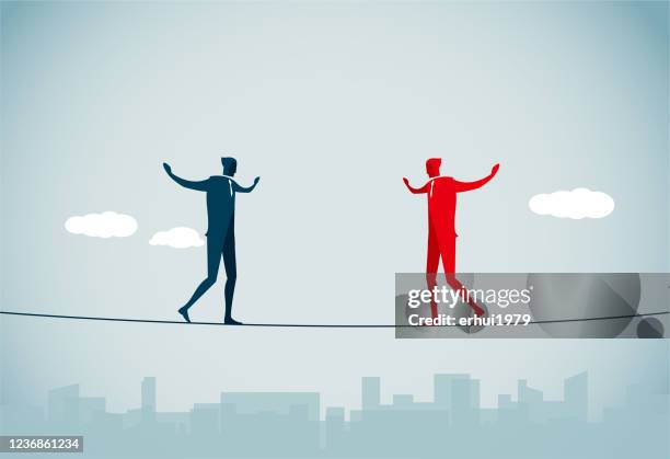 rivalry - backwards stock illustrations
