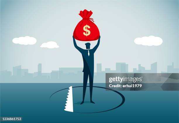 trap - remove obstacles stock illustrations