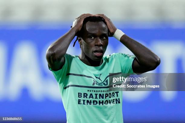 Bruma of PSV during the Dutch Eredivisie match between SC Heerenveen v PSV at the Abe Lenstra Stadium on November 28, 2021 in Heerenveen Netherlands