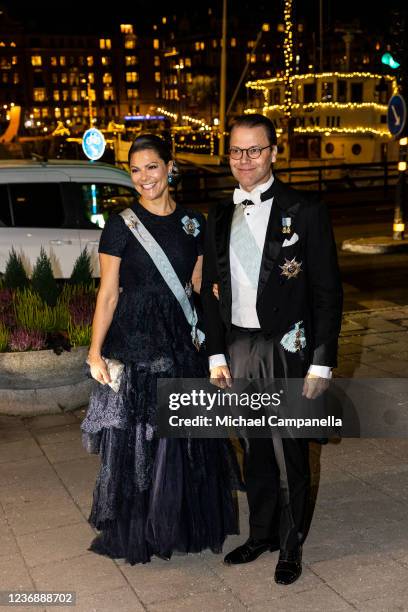 Crown Princess Victoria of Sweden and Prince Daniel of Sweden attend the Royal Swedish Academy of Musics annual gathering and 250th anniversary at...