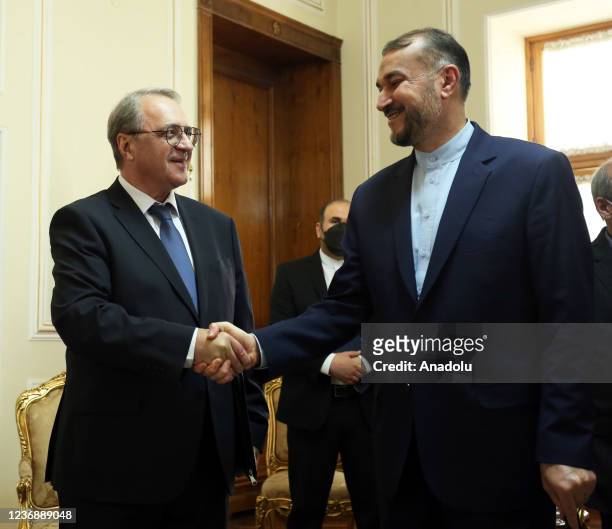 Minister of Foreign Affairs of Iran Hossein Amir-Abdollahian meets Deputy Minister of Foreign Affairs of Russia and Special Representative of the...