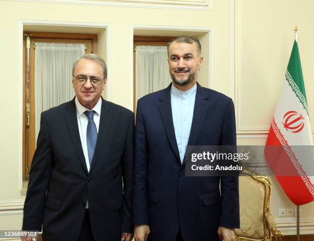 Minister of Foreign Affairs of Iran Hossein Amir-Abdollahian meets Deputy Minister of Foreign Affairs of Russia and Special Representative of the...