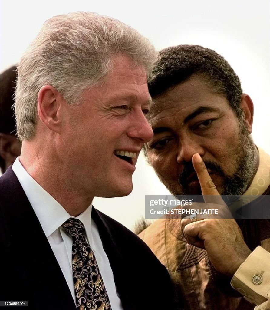 GHANA-CLINTON-RAWLINGS