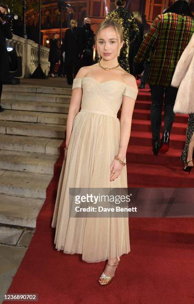 Lady Amelia Windsor arrives at The Fashion Awards 2021 at Royal Albert Hall on November 29, 2021 in London, England.