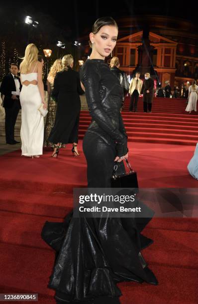 Jessica Alexander arrives at The Fashion Awards 2021 at Royal Albert Hall on November 29, 2021 in London, England.