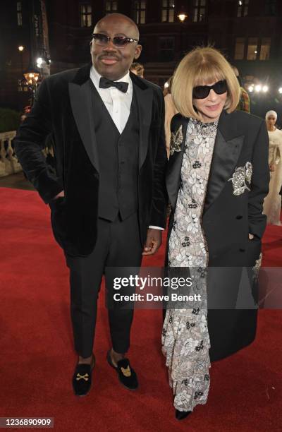 Editor-In-Chief of British Vogue Edward Enninful and Editor-In-Chief of American Vogue and Chief Content Officer of Conde Nast Dame Anna Wintour...