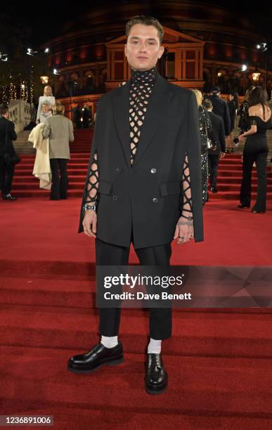 Rafferty Law arrives at The Fashion Awards 2021 at Royal Albert Hall on November 29, 2021 in London, England.