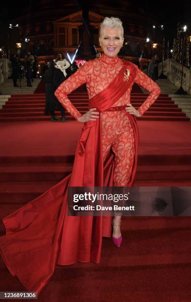 Maye Musk arrives at The Fashion Awards 2021 at Royal Albert Hall on November 29, 2021 in London, England.