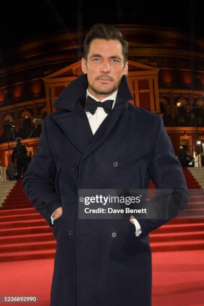David Gandy arrives at The Fashion Awards 2021 at Royal Albert Hall on November 29, 2021 in London, England.