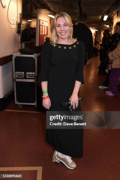 Isabella Lloyd Webber poses backstage at The Fashion Awards 2021 at Royal Albert Hall on November 29, 2021 in London, England.