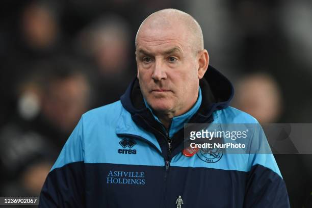 Mark Warburton, manager of Queens Park Rangers during the Sky Bet Championship match between Derby County and Queens Park Rangers at the Pride Park,...