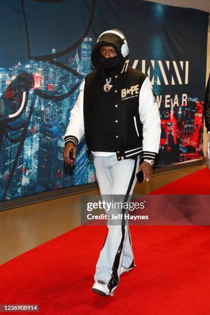 Terry Rozier of the Charlotte Hornets arrives to the game against the Chicago Bulls on November 29, 2021 at United Center in Chicago, Illinois. NOTE...