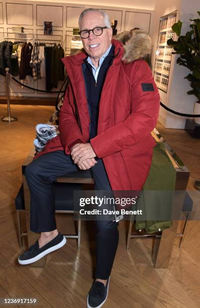 Tommy Hilfiger attends an In Conversation with Tommy Hilfiger and WizKid hosted by Leomie Anderson to celebrate the 'Pass The Mic' campaign at the...