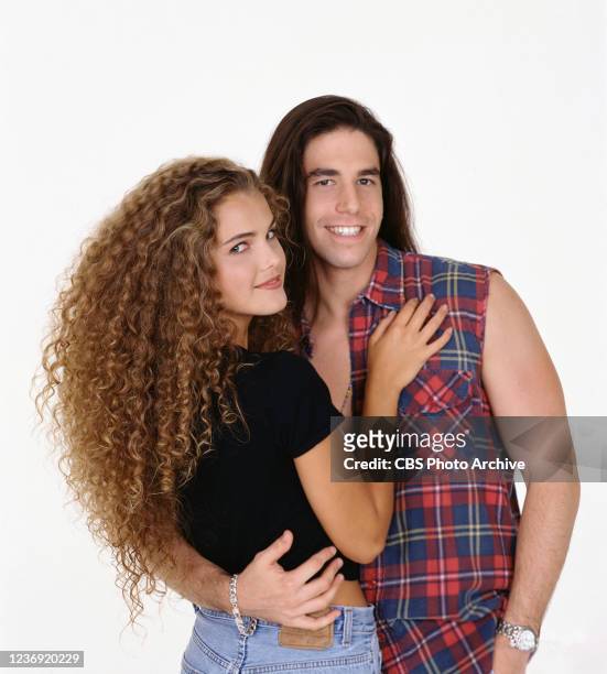 Cast members Phil Buckman and Keri Russell . Series premiere date, September 21, 1994.