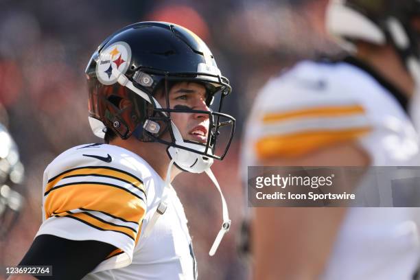 Pittsburgh Steelers quarterback Mason Rudolph during the game against the Pittsburgh Steelers and the Cincinnati Bengals on November 28 at Paul Brown...