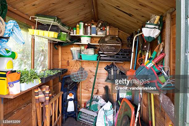 garden shed - shed stock pictures, royalty-free photos & images