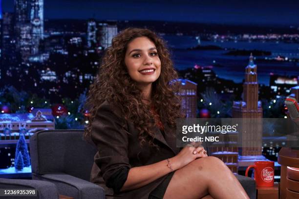 Episode 1560 -- Pictured: Singer Alessia Cara during an interview on Monday, November 29, 2021 --