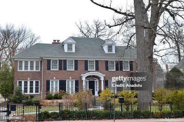 Home Alone" house, located at 671 Lincoln Avenue in Winnetka, Illinois is seen on December 1, 2021. Airbnb is offering a one-night-only rental of the...