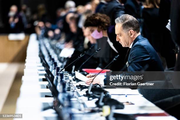 Heiko Maas, executive German Foreign Minister, is pictured during the OSCE Ministerial Council on December 02, 2021 in Stockholm, Sweden.