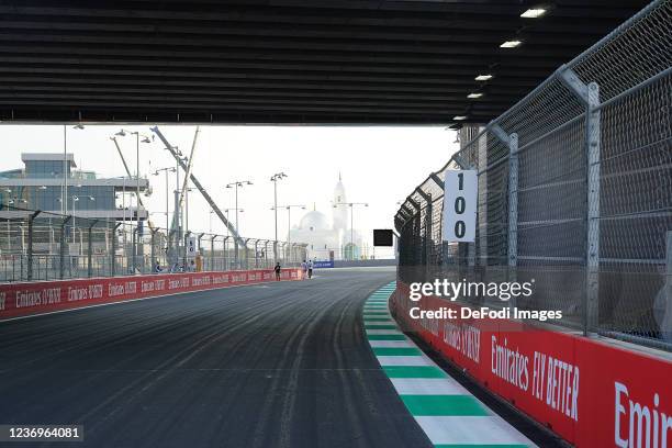 The Racing Course during previews ahead of the F1 Grand Prix of Saudi Arabia at Jeddah Corniche Circuit on December 2, 2021 in Jeddah, Saudi Arabia.