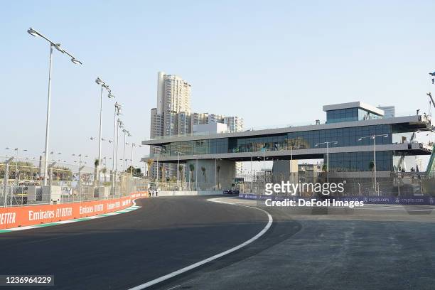 The Racing Course during previews ahead of the F1 Grand Prix of Saudi Arabia at Jeddah Corniche Circuit on December 2, 2021 in Jeddah, Saudi Arabia.