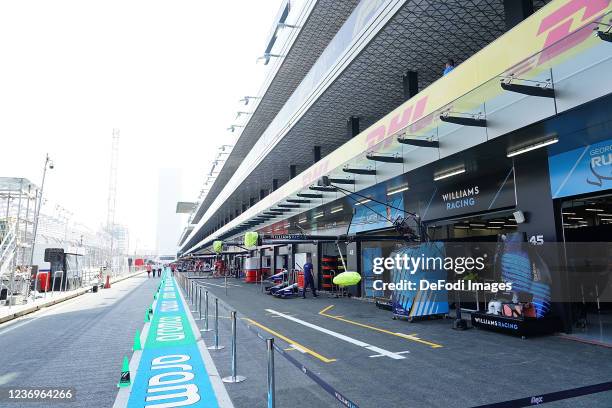 The Formula 1 Cours general view outside during previews ahead of the F1 Grand Prix of Saudi Arabia at Jeddah Corniche Circuit on December 2, 2021 in...