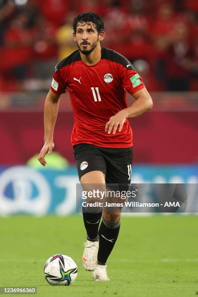 Ahmed Hegazy of Egypt during the FIFA Arab Cup Qatar 2021 Group D match between Egypt v Lebanon at Al Thumana Stadium on December 1, 2021 in Doha,...