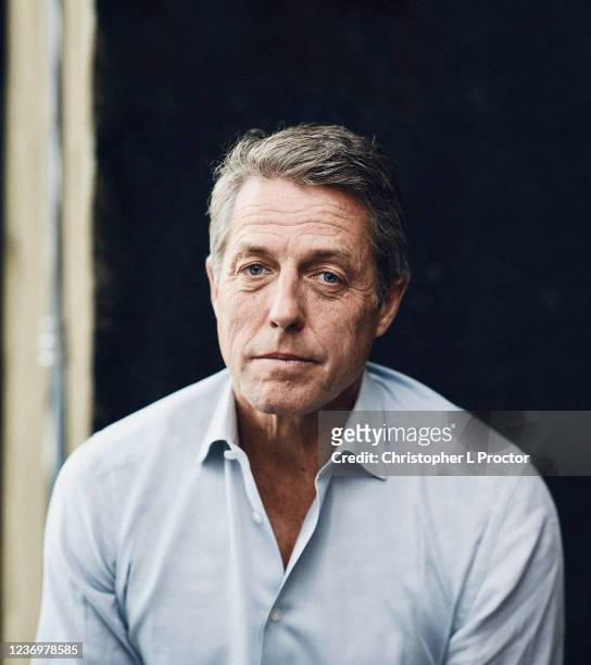 Actor Hugh Grant is photographed for the Los Angeles Times on October 15, 2020 in London, England.