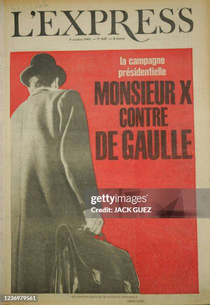 Les précurseurs du marketing politique: Monsieur X et accordéon" Photo prise le 05 décembre 2006 de la couverture du magazine L'Express du 03 octobre...