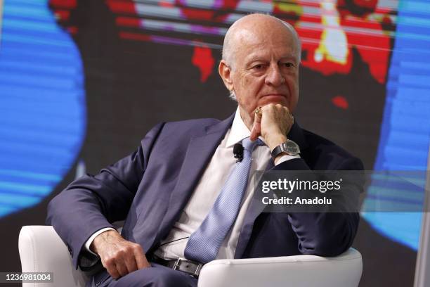 Secretary General's Personal Envoy for Western Sahara Staffan De Mistura attends the Rome MED, Mediterranean Dialogues forum in Rome, Italy, on...