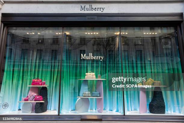 Mulberry Flagship store is seen on Regent Street.