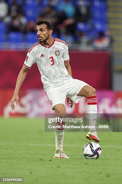 Waheed Abbas Walid Abbas of United Arab Emirates during the FIFA Arab Cup Qatar ...