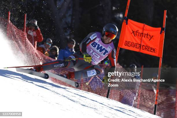 Aleksander Aamodt Kilde of Norway in action during the Audi FIS Alpine Ski World Cup Men's Downhill on December 4, 2021 in Beaver Creek USA.