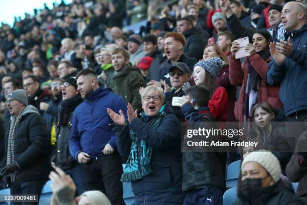 West Bromwich Albion Fans during the Sky Bet Championship match between Coventry City and West Bromwich Albion at The Coventry Building Society Arena...