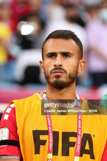 Fadel Antar of Lebanon during the FIFA Arab Cup Qatar 2021 Group D match between Lebanon and Algeria at Al Janoub Stadium on December 4, 2021 in Al...