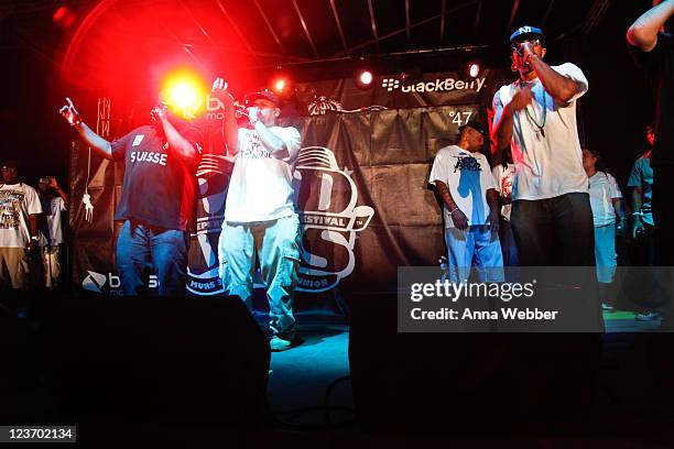Immortal Technique performs at the 8th Annual Rock The Bells festival on Governor's Island on September 3, 2011 in New York City.