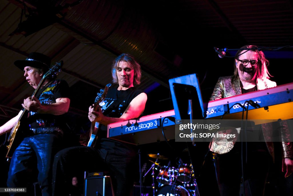 Dave Hill, John Berry and Russell Keefe with British glam...