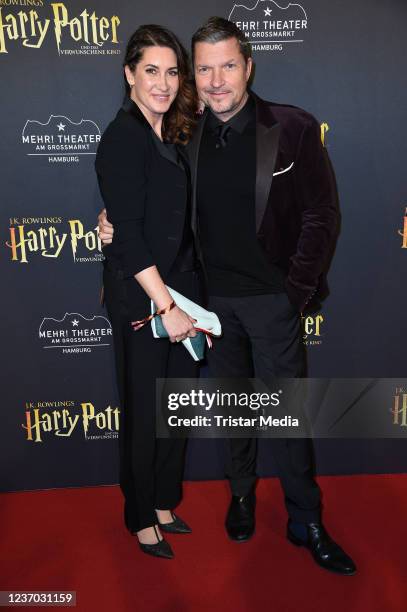 Hardy Krueger Jr. And his wife Alice Krueger attend the "Harry Potter und das verwunschene Kind" musical premiere at Mehr! Theater on December 5,...