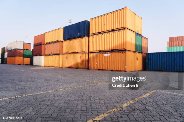 1,953 Cargo Containers Parking Lot Stock Photos, High-Res Pictures, and ...