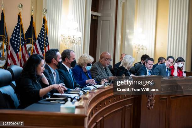 Chairman Bennie Thompson, D-Miss., makes remarks during the Select Committee to Investigate the January 6th Attack on the United States Capitol...