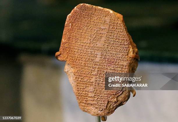 The Gilgamesh Tablet, a 3,500-year-old Mesopotamian cuneiform clay tablet that was believed to be looted from Iraq around 1991 and illegally imported...