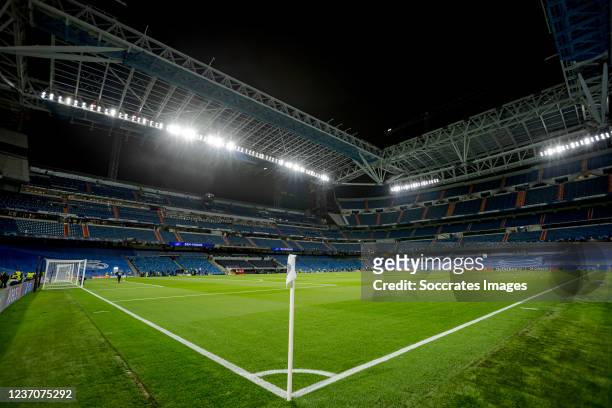 Stadium of Real Madrid during the UEFA Champions League match between Real Madrid v Internazionale at the Santiago Bernabéu Stadium on December 7,...